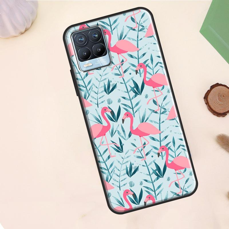 Pink Red Flamingo Case For Realme 15 Pro GT7 GT6 C75 C65 C67 C61 C53 C55 C51 C35 C63 C71 11 12 13 14 Pro Plus
