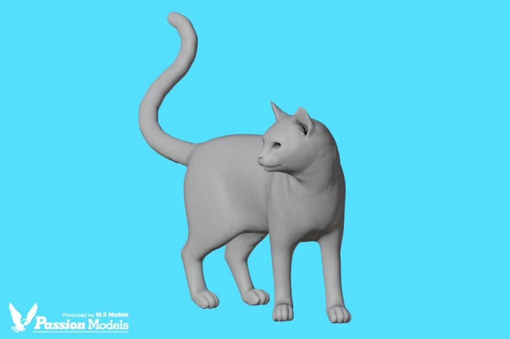 passion models Кошки, одобренные любителями кошек Набор Смола Неокрашенный Кит 1/35 5 штук P35T-023 (животные)