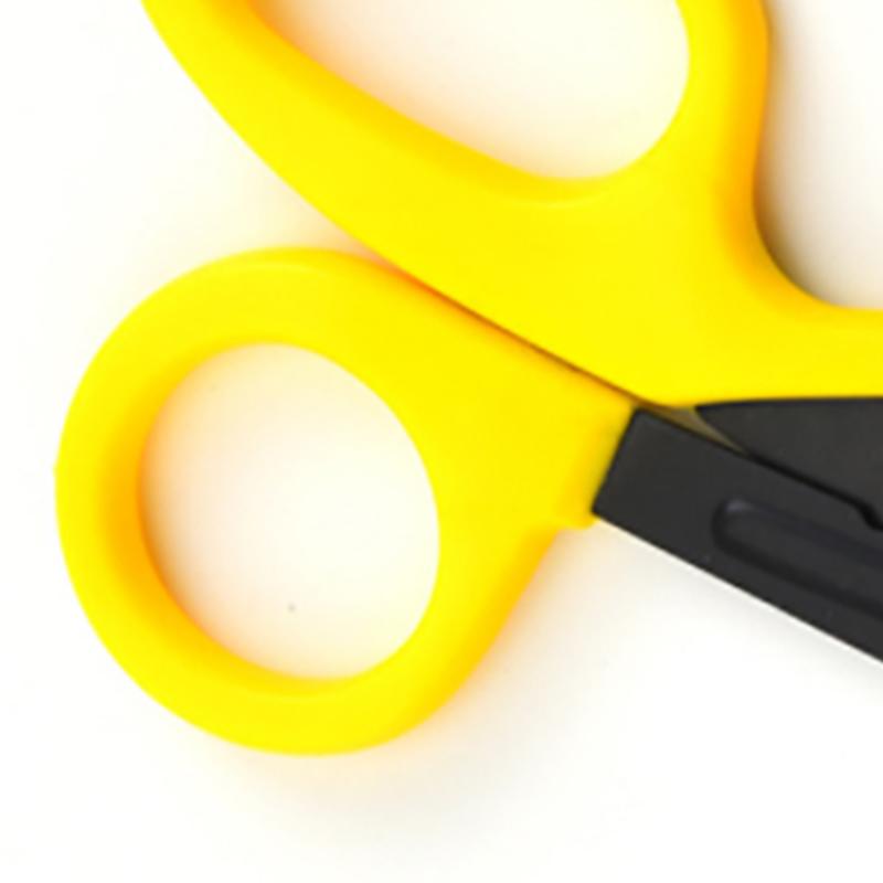 Ножницы для перевязки из нержавеющей стали и полипропилена, портативные многоцелевые ножницы для экстренной помощи на дому, желтые