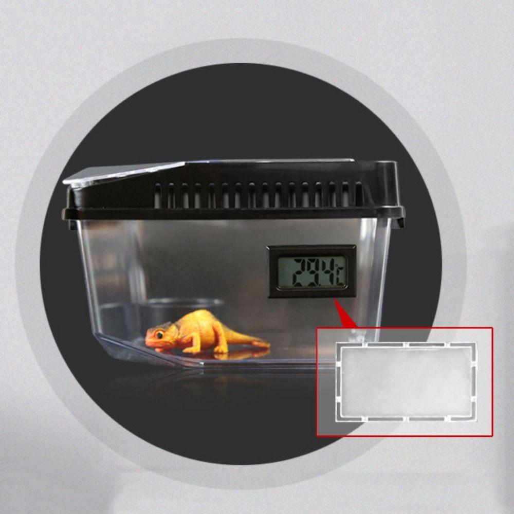 Пластиковый контейнер для рептилий Прозрачный контейнер для выращивания ящериц Противопобеговый террариум для рептилий Улитка