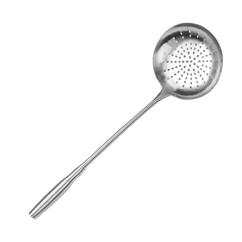 Ложка из нержавеющей стали с прорезями для вычерпывания лапши, большой бытовой кухонный фильтр-сито, ложка-сетка для масла для хот-пота, шеф-повар