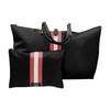 BALLY Nylon With Leather Travel Bag, Combo Bag, Tote Bag, Shopping Bag, Shoulder Bag, Handbag Unisex Black 6222887