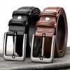Retro Vintage Mens Leather Belt With Alloy Buckle For Formal And Casual Wear