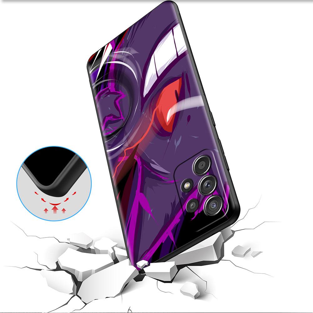 Чехол для телефона Samsung Galaxy A52 A32 A21s A12 A73 A13 A51 A71 A53 A41 A72 A50 A22 A11, черный мягкий чехол Pokemon Cool Gengar