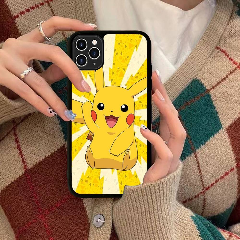 1pc Popular Cartoon Anime P-PokemonS Phone Case Silicone PC+TPU For For IPhone 11 12 13 14 15 16 Plus Pro Max Cover