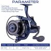 SOUGAYILANG Carp Fishing Reel 13+1BB High Speed Spinning Fishing Reel Wheel Tackle for Carp Fishing