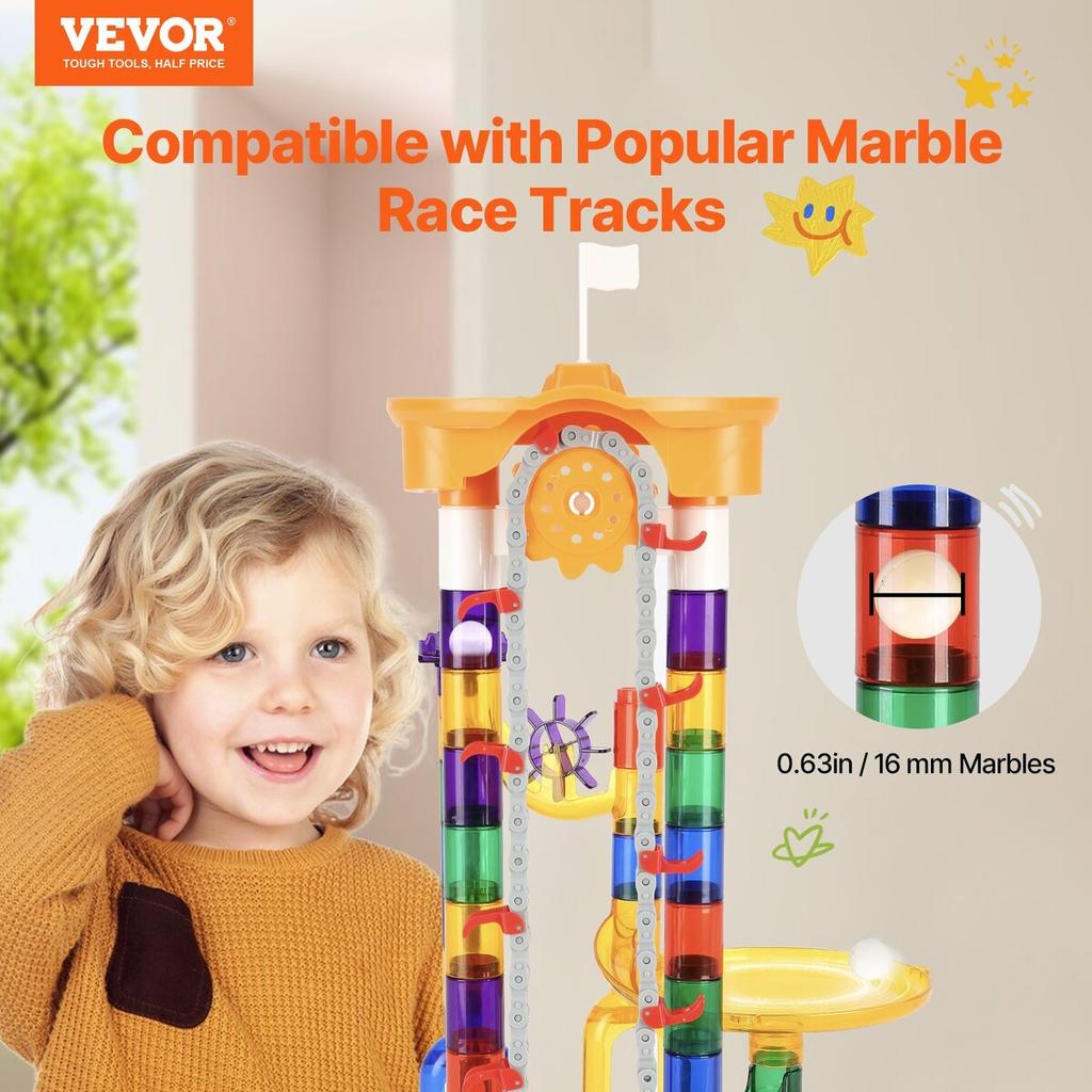 Marble Run Set 153 PCS with Motorized Elevator Educational Gift for Kids