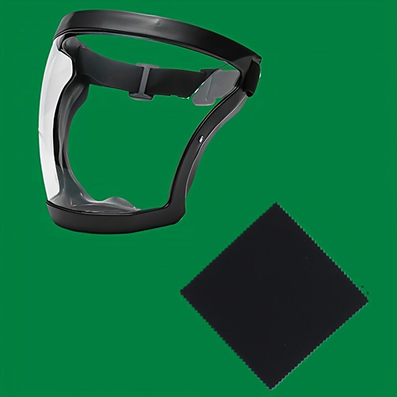 [Жаростойкая маска-щиток для лица] Регулируемый защитный щиток для лица - Прочная пластиковая защитная маска с прозрачным визором, термо- и ударостойкая