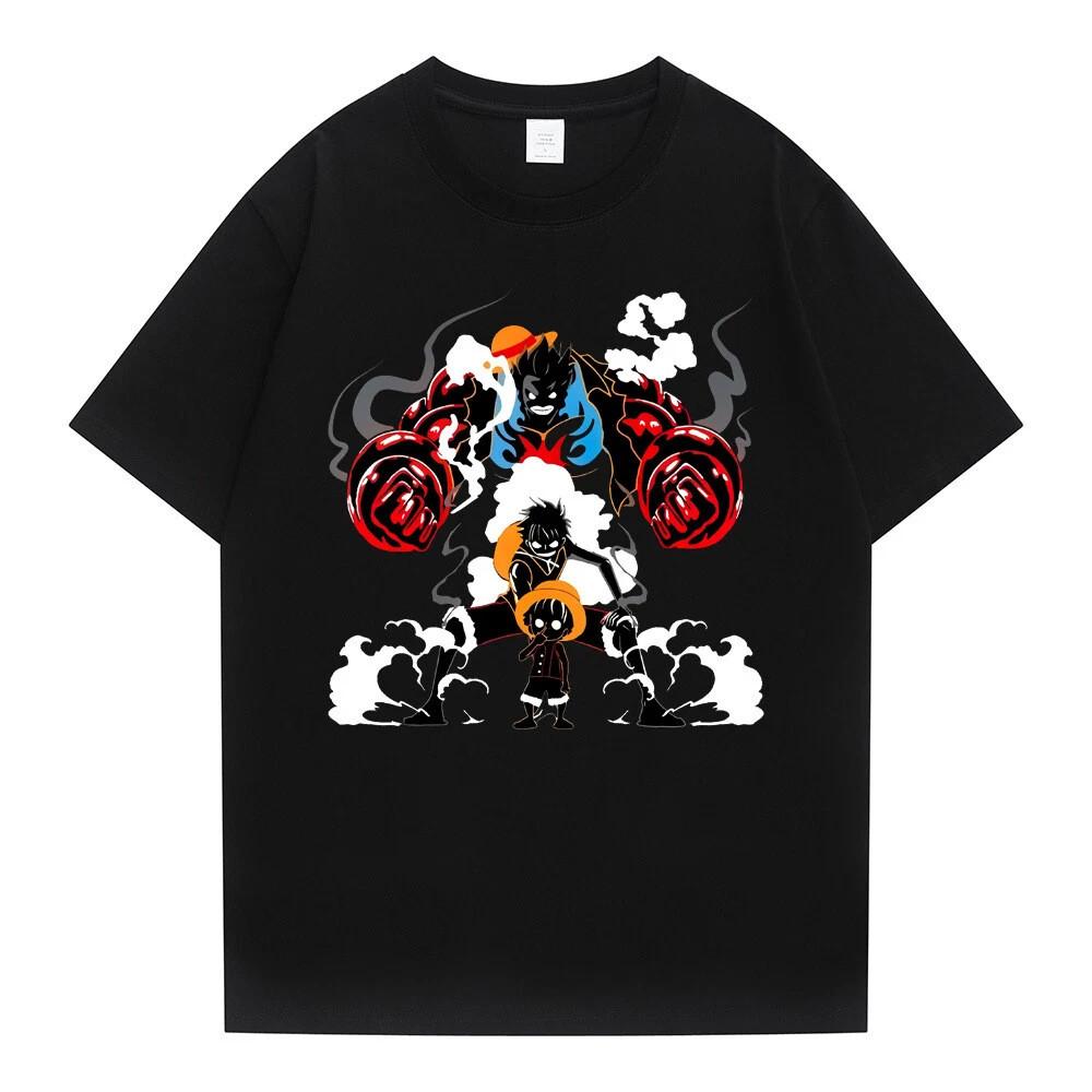 Anime T-shirt Casual Short Sleeve Cotton Tees