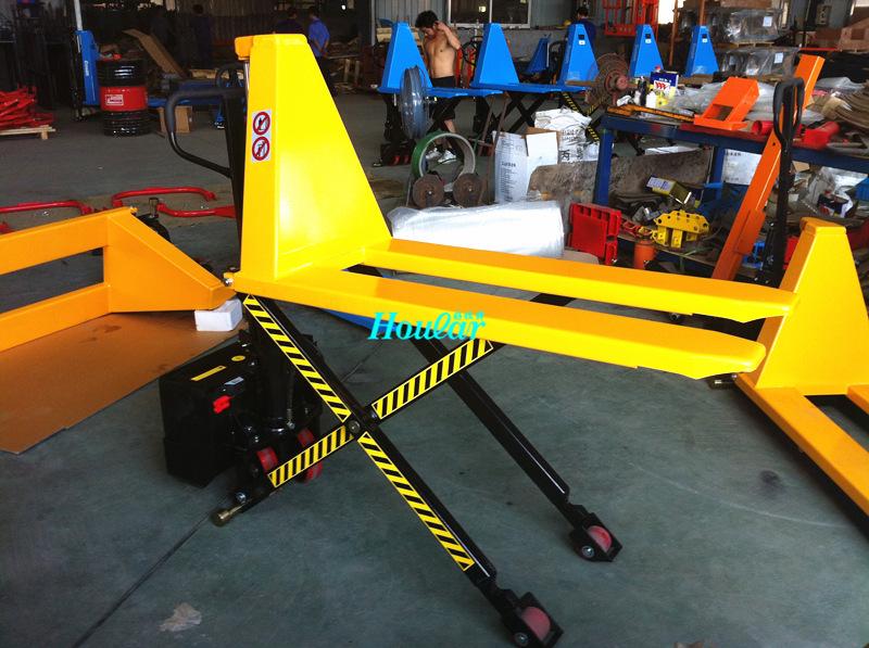 HOULAR High Stroke Electric Pallet Jack/Scissor Lift Truck