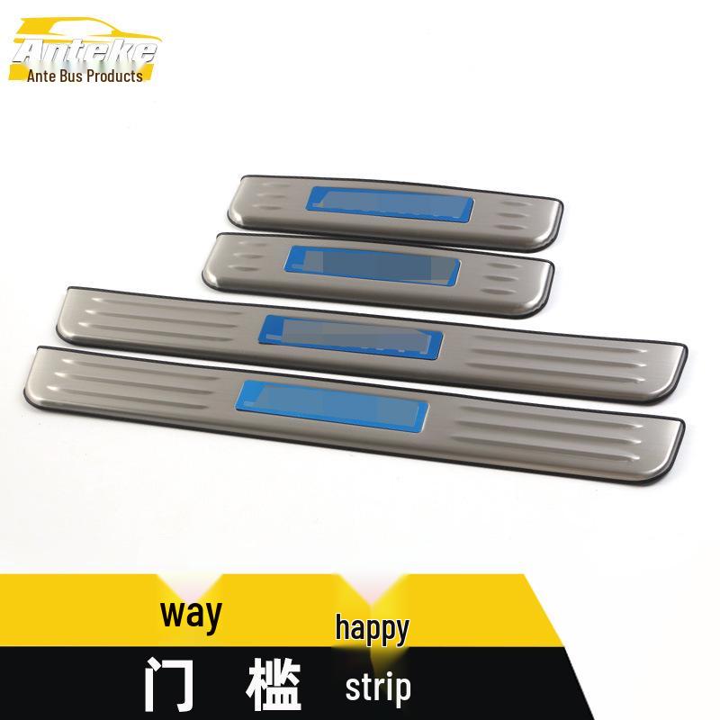 Patrol Stainless Steel Anti-Scratch Scuff Strips for Bumper and Sill