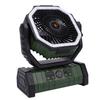 Portable Rechargeable Camping Fan 10000mAh Battery Operated Left Right Oscillation Cordless Tent Fan with Remote Light