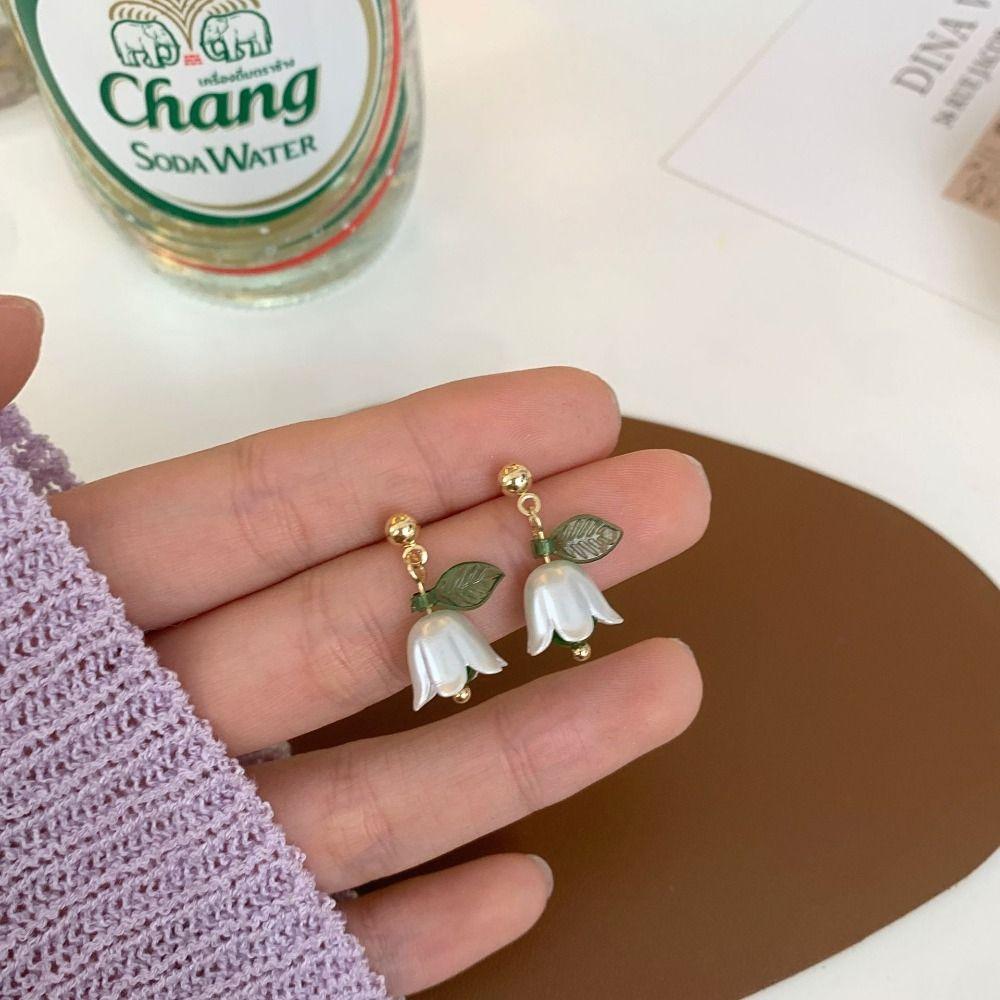 Набор для изготовления Заколка Ручная работа Бусины Лэмпворк Бусины с Цветами и Листьями Бусины-Колокольчики Орхидея Россыпью Бусины