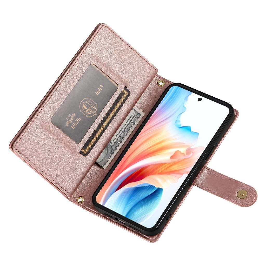 Кожаный чехол для Honor X6c 4G/X5b/X5b Plus, кошелек с карманом на молнии, чехол для телефона с ремешками