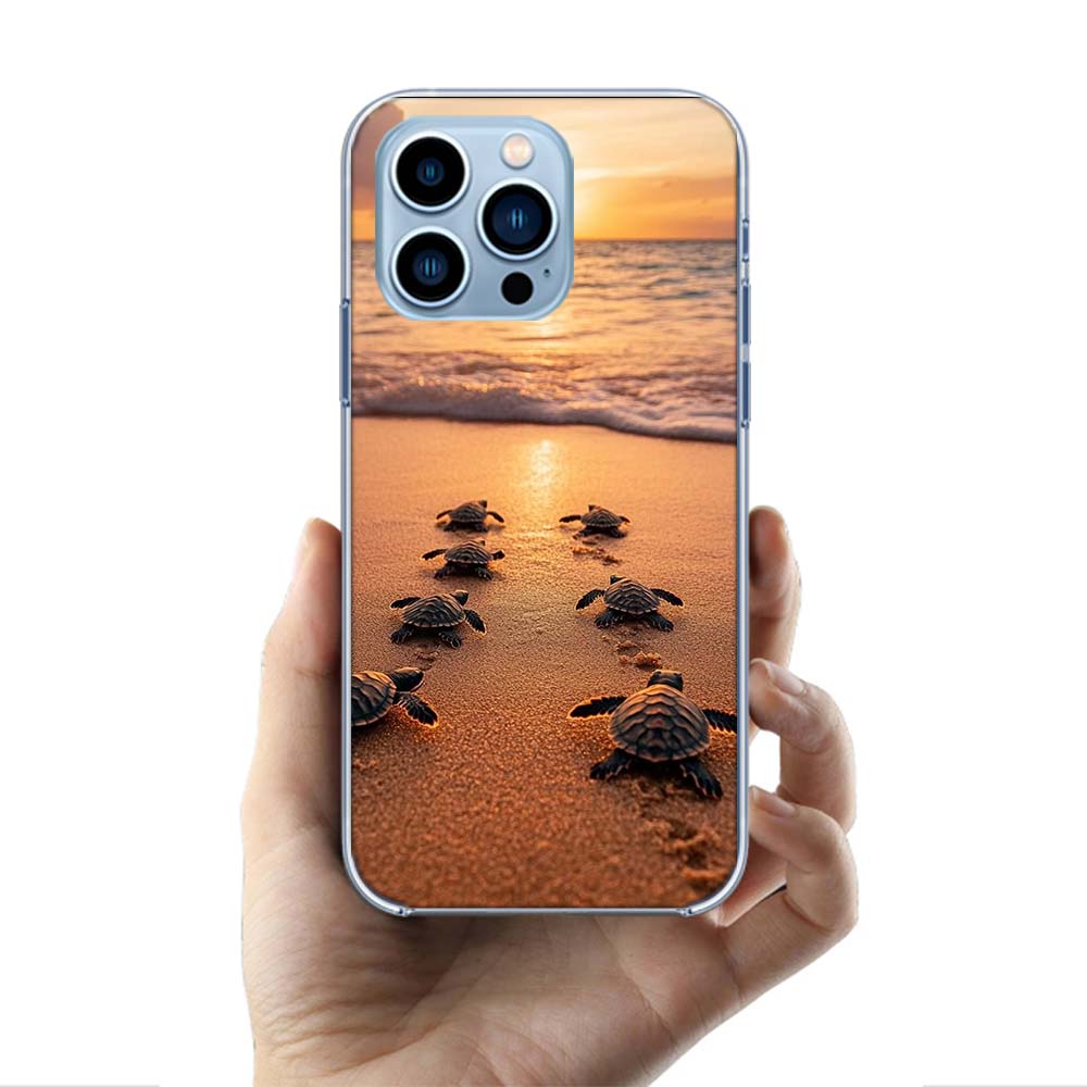 The Little Turtle Crawled Towards The Sea Cases Phone Case For Iphone 17E 16E 17 Air 16 Pro Max 15 Pro 14 Plus 11 13 12 Mini Cov