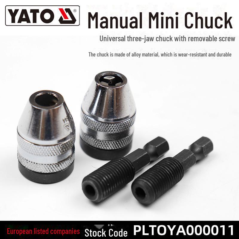YATO Hex Shank 3-Jaw Quick Connect Twist Drill Conversion Chuck.