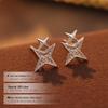 Серьги-звезды из серебра Banyan Tree S925: Изысканный Большой и Маленький Дизайн для Женщин, Милый и Крутой Модный Стиль