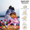 1pc Blanket D-Doras The Explorer2 Print Design, Lightweight Blanket for Sofa, Bed- Soft &Warm, Gift for All Seasons like Christmas, Halloween