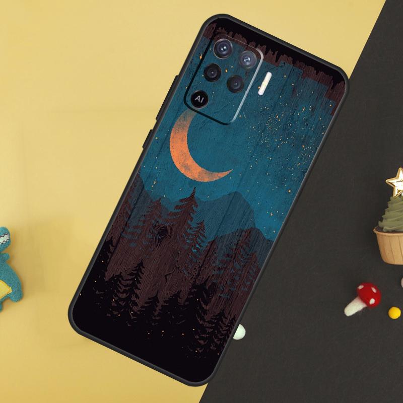 Летняя Ночь Чехол Для Oppo A96 A76 A16 A17 A57 A60 A40 A80 A18 A38 A58 A78 A98 A15 A54 A74 A94 A6 A5 Pro
