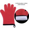 Oven Mitts Bake Silicone Gloves Anti-scald Microwave Oven Baking Gloves BBQ Gloves Anti Heat Resistant Baking Gloves Potholder