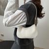 Chic Urban Minimalist Underarm Bag For Women Versatile Fall Fashion In Black Khaki Brown And White Colors