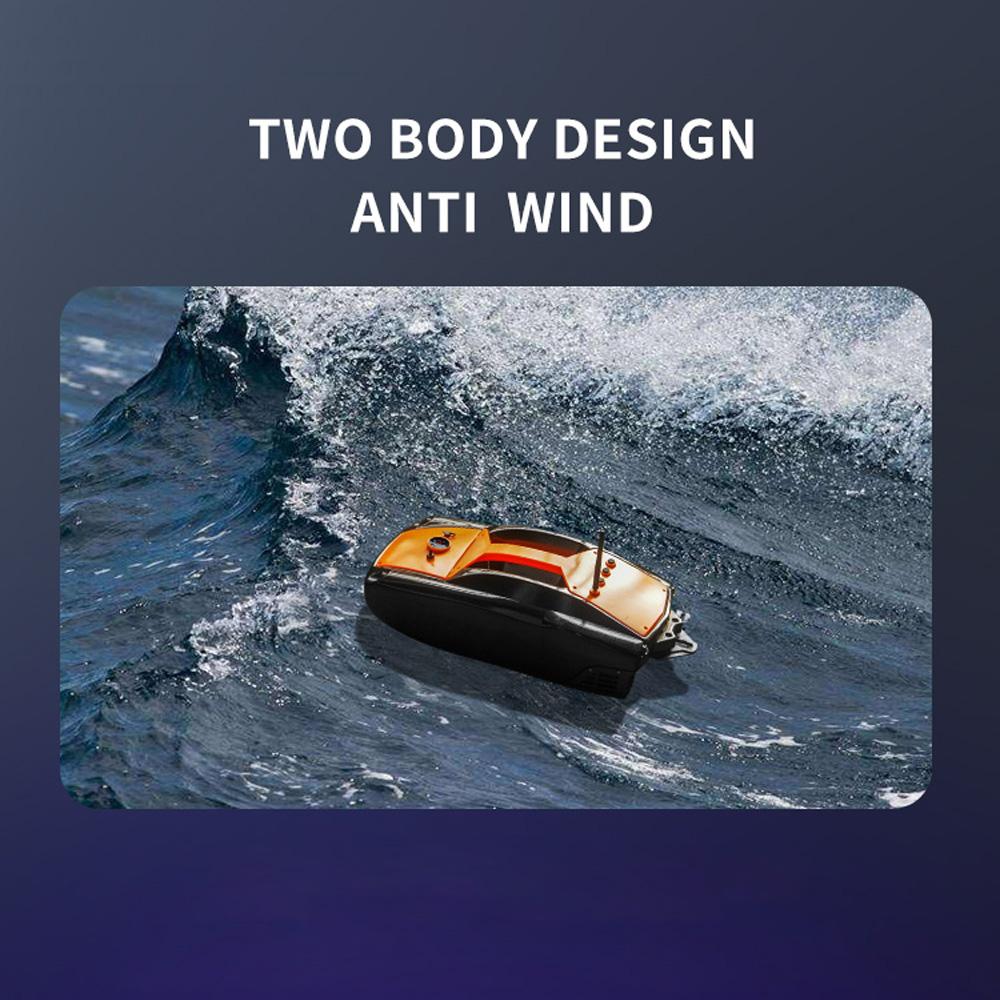 1.5kg Load Fishing Bait Boat 300m Remote Control Fishing Lure Boat with Dual Motor