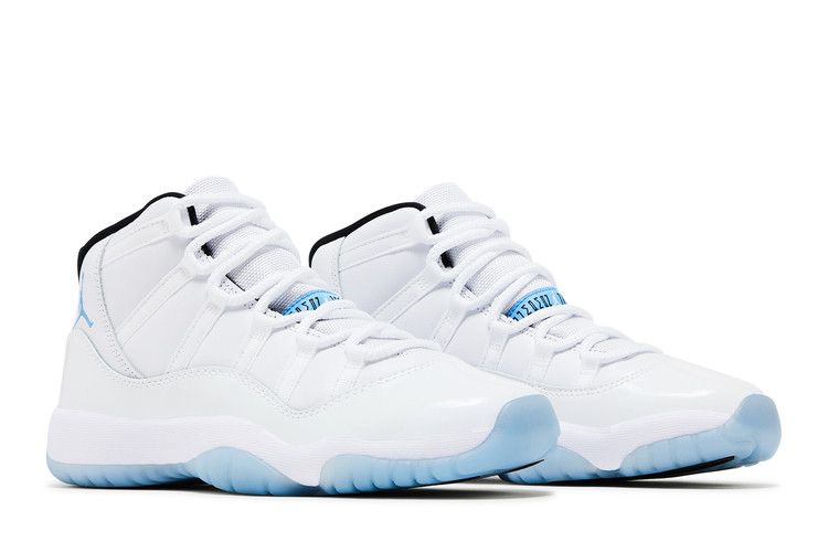 Детские кроссовки Jordan 11 Retro Legend Blue (2024) (GS) Белый/Легендарный синий/Черный