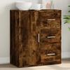 VidaXL Buffet, Sideboard, Storage Cabinet, Living Room Organizer, Interior, Modern, Smoked Oak 840475