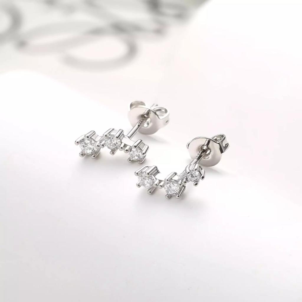 3 Pairs 316L Surgical Steel Hypoallergenic Earrings Set for Multiple Piercing Stud Huggie Small Hoop Earrings for Sensitive Ears