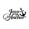 Cars Auto Parts Print Letters Reflective PET My Car Stickers Auto Decal Anchor Is Jesus