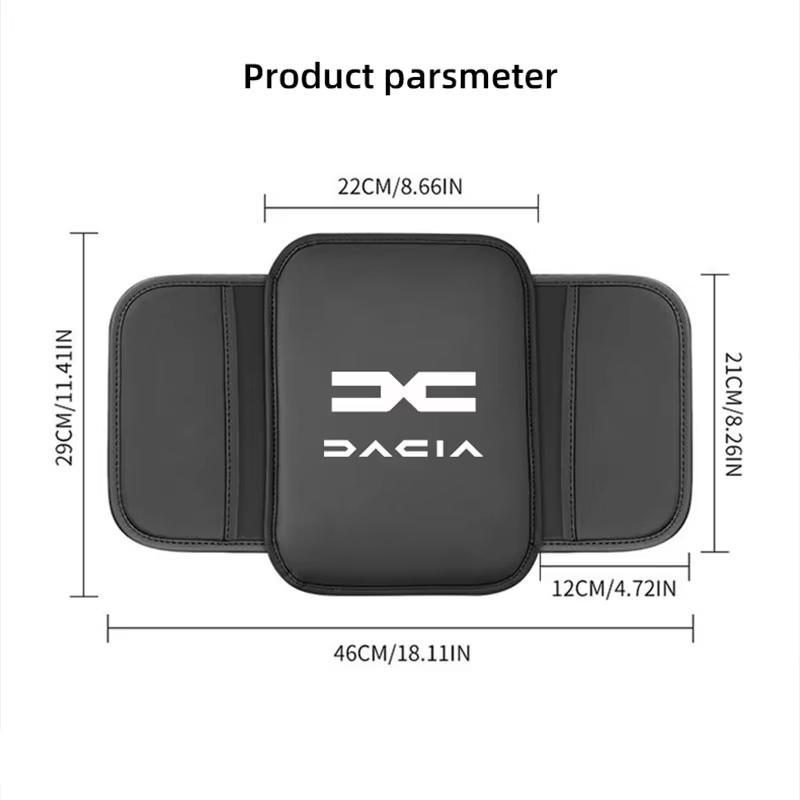 Car Armrest Cushion Cover Leather Seat Center Pad Accessories For Dacia Bigster Spring Duster Sandero Jogger Dokker Lodgy Logan