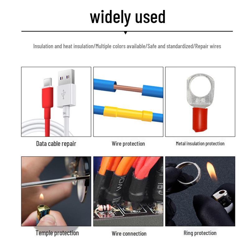 100PCS Colorful Heat Shrink Tubing Set - Household Wire Insulation Solution