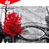 Diamond Painting Bridge And Tree 5D DIY Cross Stitch Full Display Diamond Embroidery