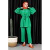 Women's Assorted-color Sleeve Gipeli Tunic Trousers Set
