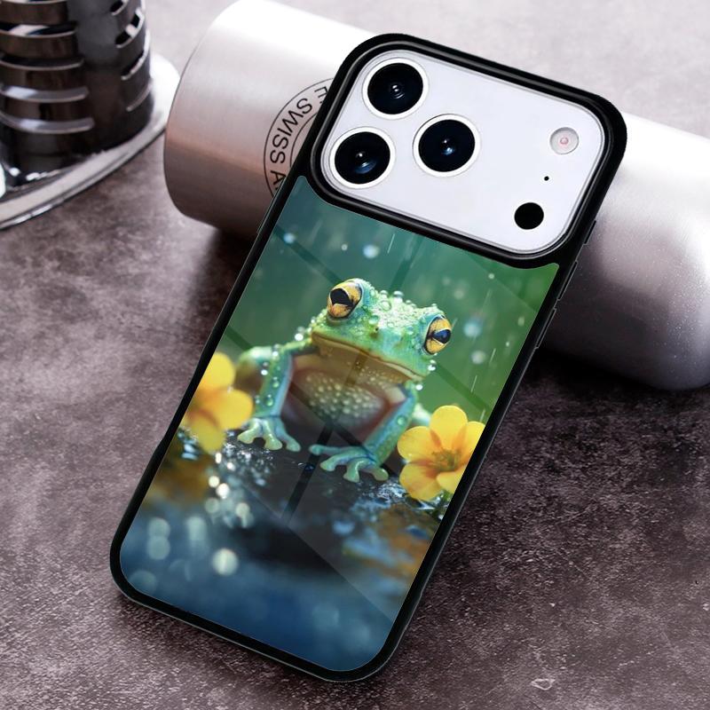 Чехол для телефона 'Лягушка с пузырьками' для iPhone 17 16 15 14 13 12 11 Pro Max Plus 17Air Мягкий силиконовый чехол