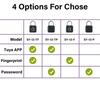 Электронный замок Tuya Bluetooth Fingerprint Padlock Цифровой замок для багажа APP Временный пароль Удаленно IP67 Декомпрессионные игрушки