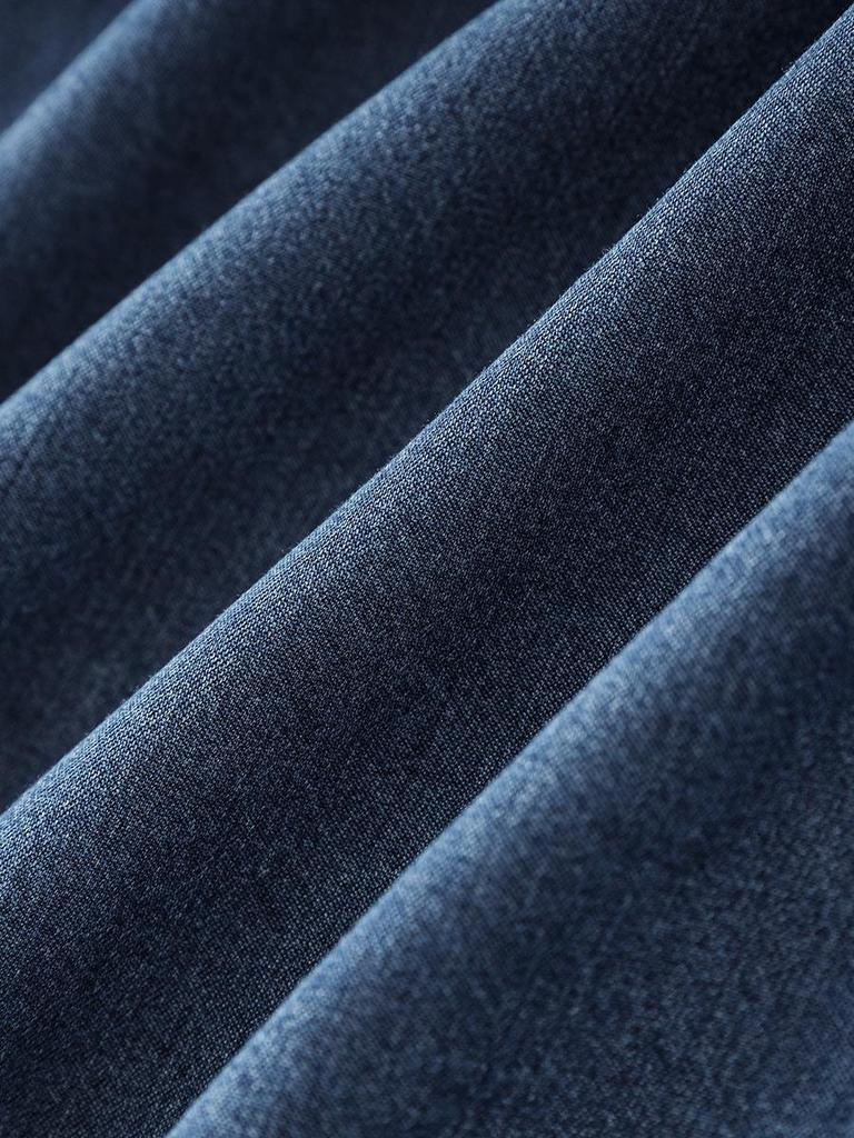 Женское платье из лиоцелла Tencel денима: Повседневное и элегантное французское летнее длинное платье