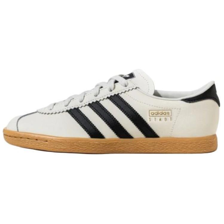 Adidas Stadt Chalk White Black Gum Unisex Sneakers Cream Core-Black JS4606