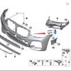 BMW X3 G08 Front Bumper Lower Bracket, Part Nos. 51117399983, 51117399984