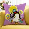 Cute P-Pingu World Various Sizes Square Pillow Case For Car Home Bedchamber Decor