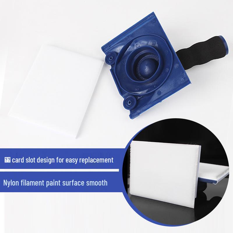 4-Inch Latex Paint Edging and Trimming Brush with Masking Tape for Interior Walls and Corner Coatings