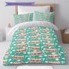 Demon Slayer Art Pattern Bedding Quilt Set Quilt Cover Pillowcase Home Birthday Gift(1 * duvet cover + 2 * pillowcase, without core)