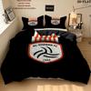 Alshabab Fc Pattern Bedding Quilt Set Quilt Cover Pillowcase Home Birthday Gift(1 * duvet cover + 2 * pillowcase, without core)
