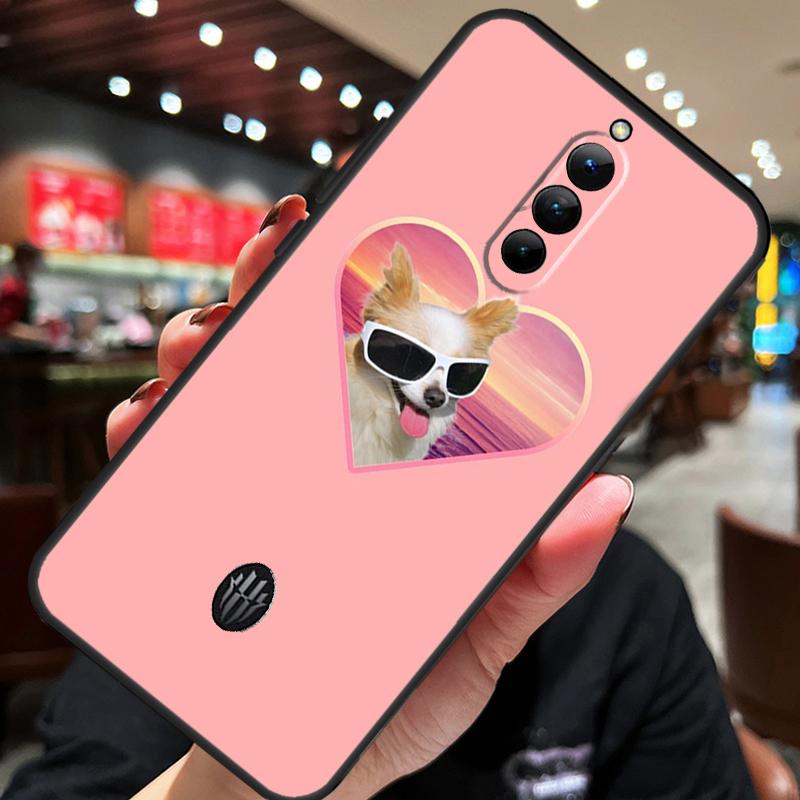 Чехол с цветочным рисунком и мордочкой чихуахуа для ZTE Nubia Red Magic 10S 10 8 9 8S 9S 11 Pro Plus 5G 6R 6 7 6S 7S Pro 10 Air