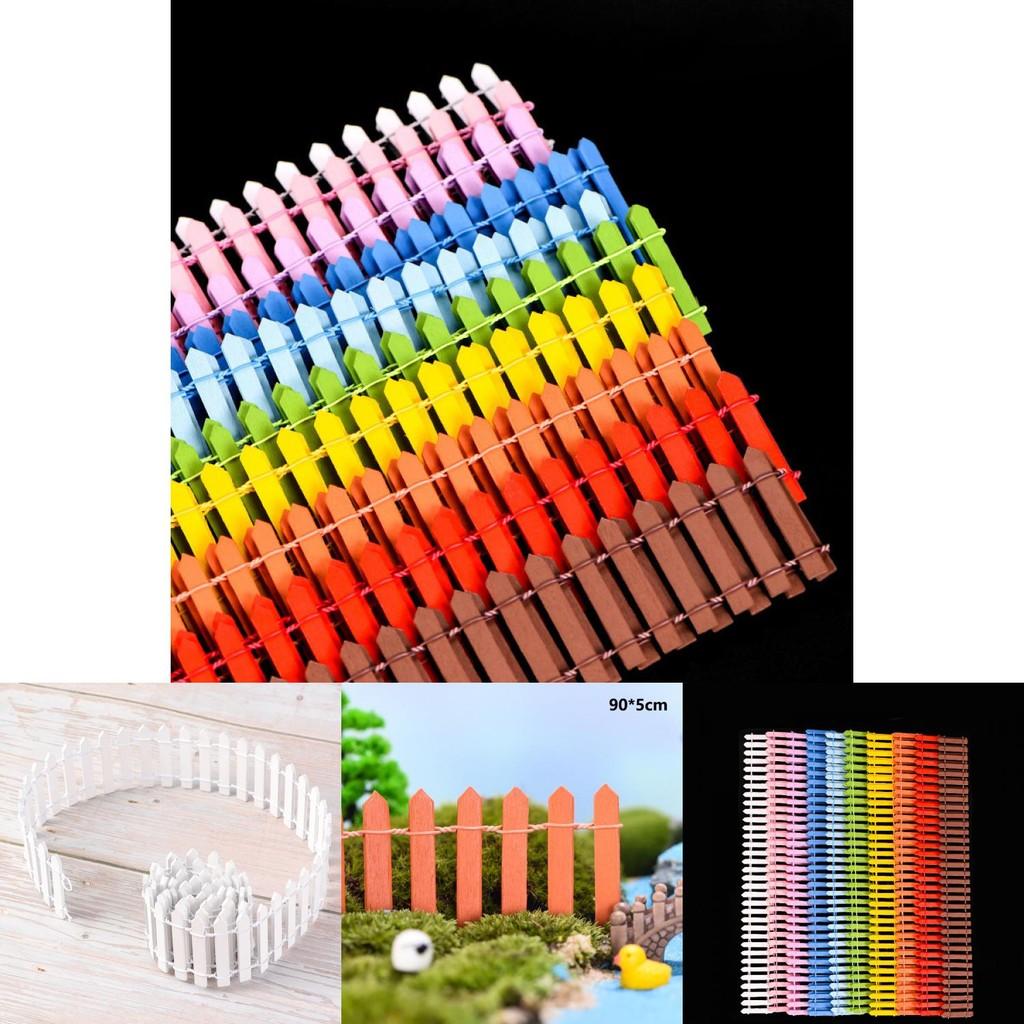 Мини-деревянный заборчик 90 см, идеально подходящий для ландшафтного декора кукольного домика**