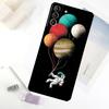Чехол для телефона Астронавт Звезды Космос Планеты Для Samsung Galaxy S24 FE S23 Ultra S21 S22 S25 S26 Ultra S10 Plus S20 FE