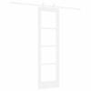 ORKDAL Sliding Door White 61 x 198.5 cm Solid Pine Wood and Glass