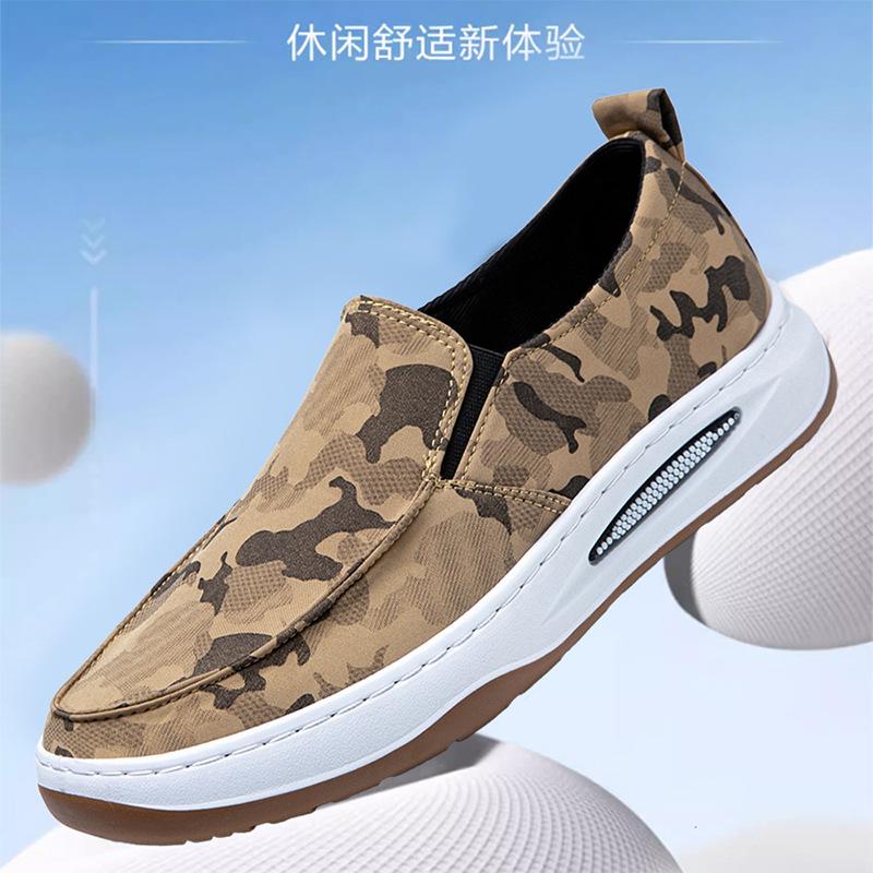 Men's shoes summer new camouflage breathable canvas shoes light lazy shoes comfortable versatile casual men's shoes