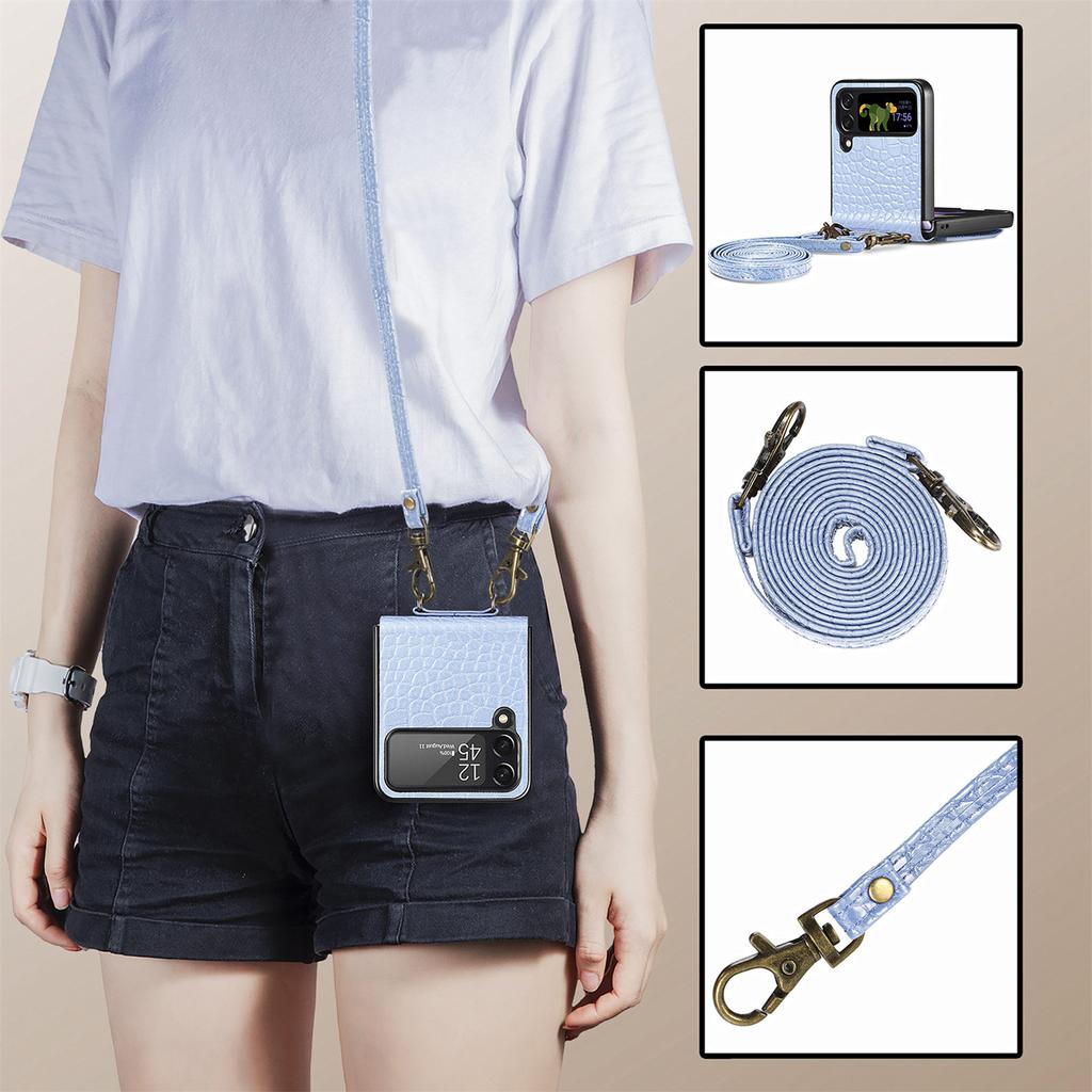 Противоударный ремешок, модный кожаный чехол-бумажник для Samsung Galaxy Z Flip 4 5G Flip4 Zflip4, карманный чехол для карт, аксессуары для телефонов, чехлы