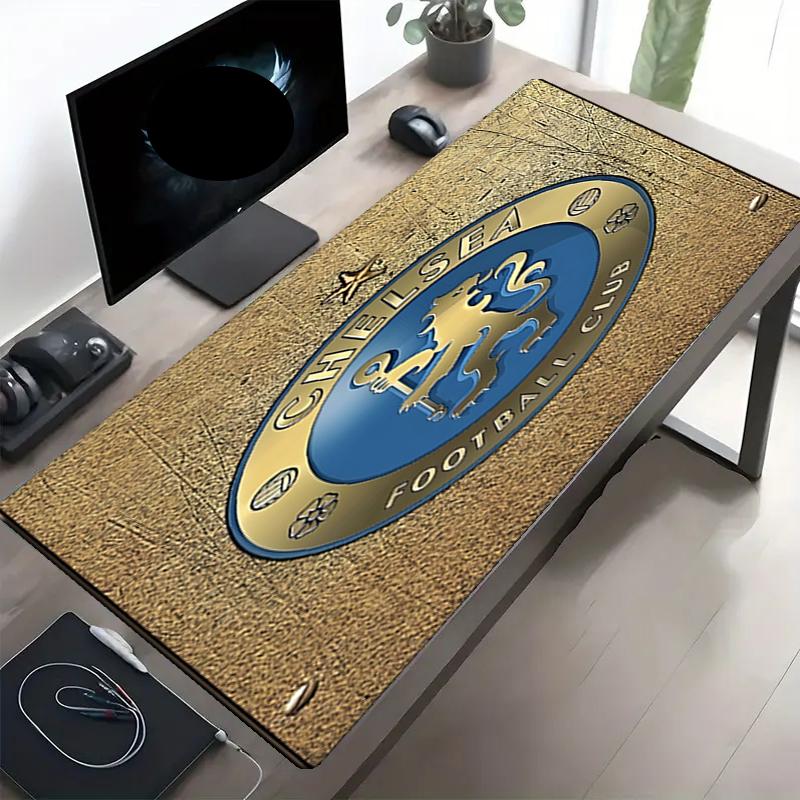 Chelsea F.C Print Mouse Pad, Anti‑Slip Desktop keyboard Mat, for PC Laptop Gaming Working Daily Use, Cool Festival Surprise Gift